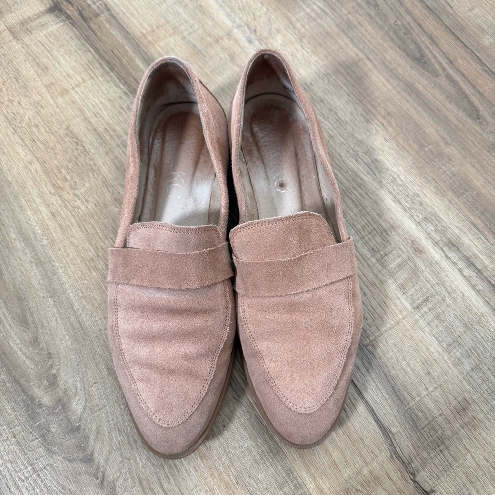 Rylko Suede Loafers Light Brown Academia Preppy Minimalist Flat Simple EU 39
